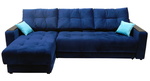 Угловой диван Бонд XL средний с накладкой 5 подушек в Армянске